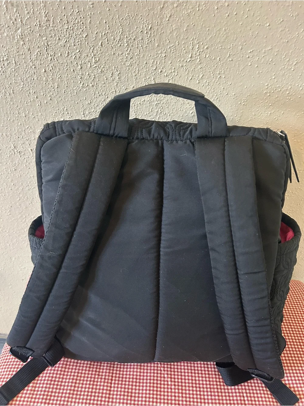 Carter's Black Quilted Backpack with Front Zip Pocket Child Of Mine